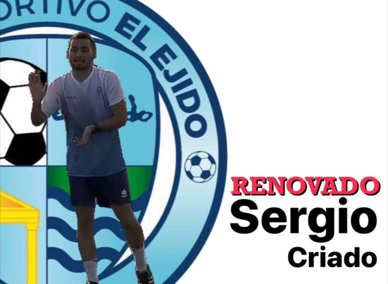 Sergio Criado continuará como técnico de la Cantera del CD El Ejido